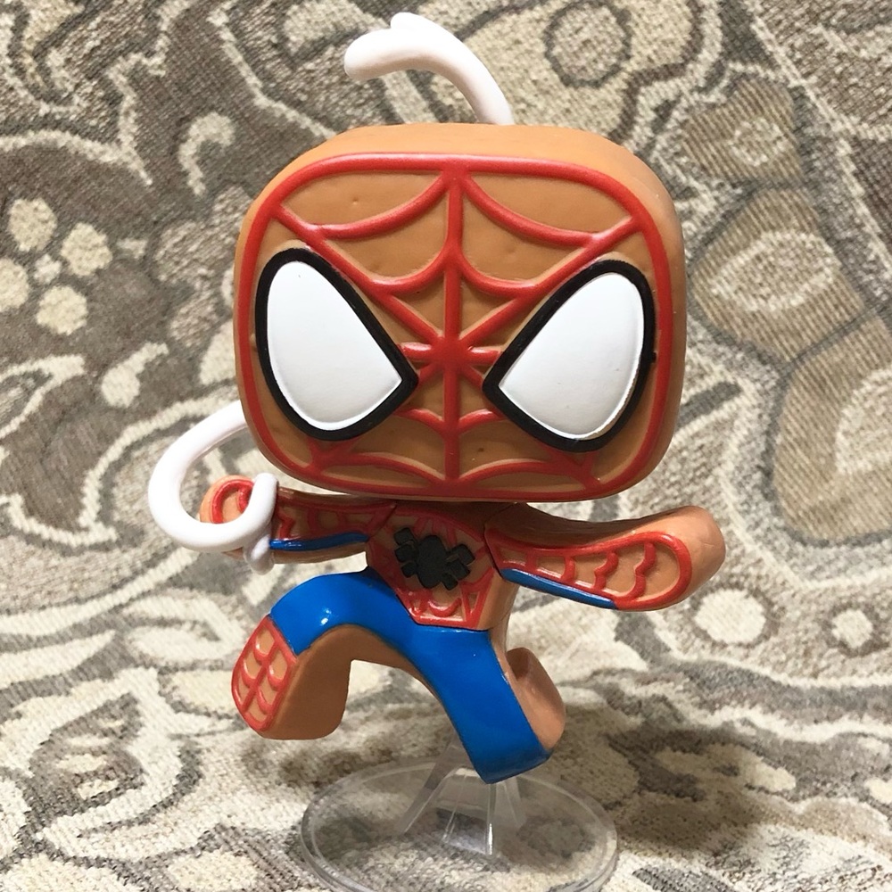 Funko Pop! Gingerbread Spider-Man #939 Vinyl Bobble-Head Figure Marvel Holiday